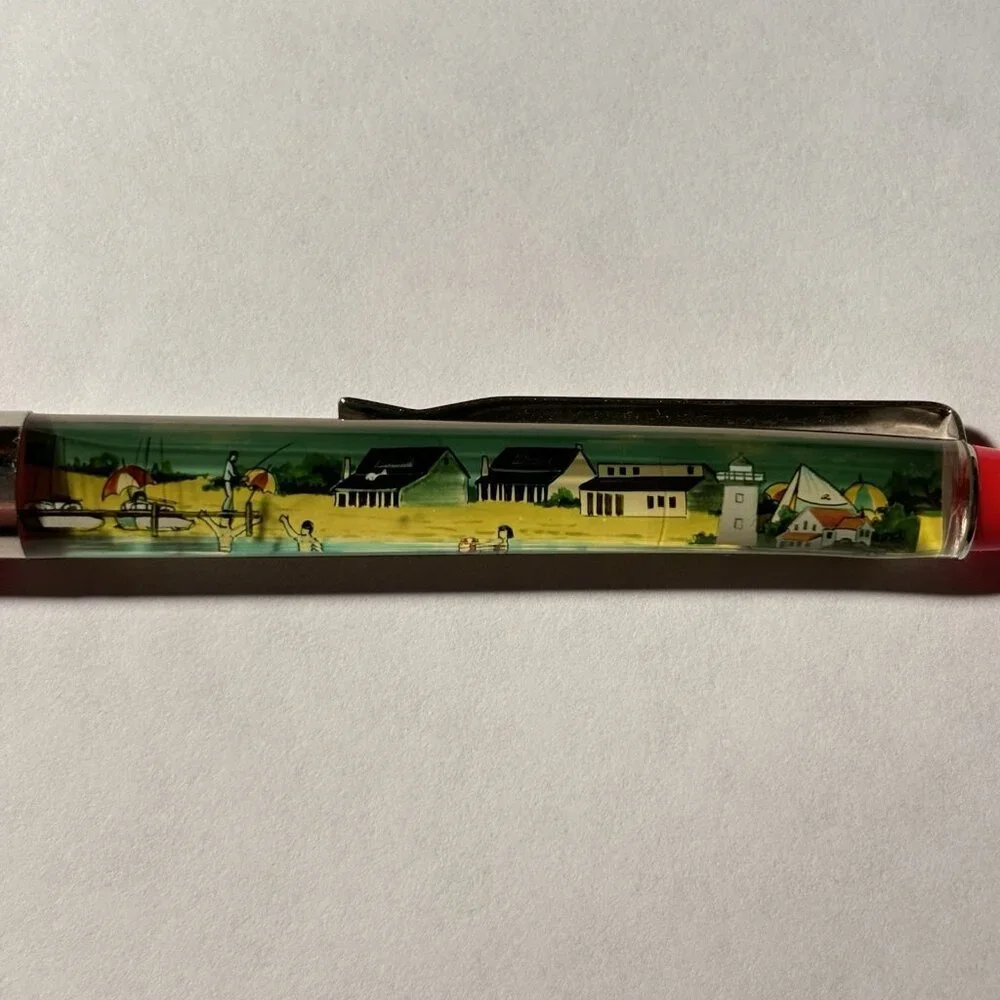 Virginia Floaty Pen Sailboat Moves Beach Pier Lighthouse Souvenir Promo Travel